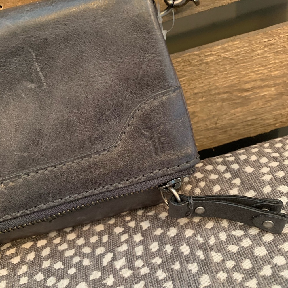 Frye Small Distressed Leather Crossbody